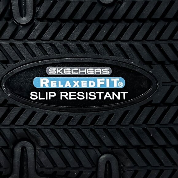 Skechers Mens 77048 McAllen Black Slip Resistant Mesh Work Shoes Liafers‎ Size 8 - Picture 8 of 16